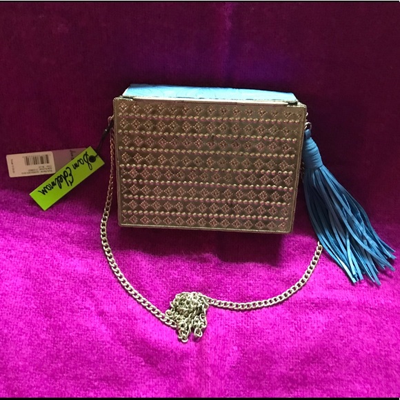 New Sam Edelman Gianna Mini Bag in Blue - Picture 4 of 6